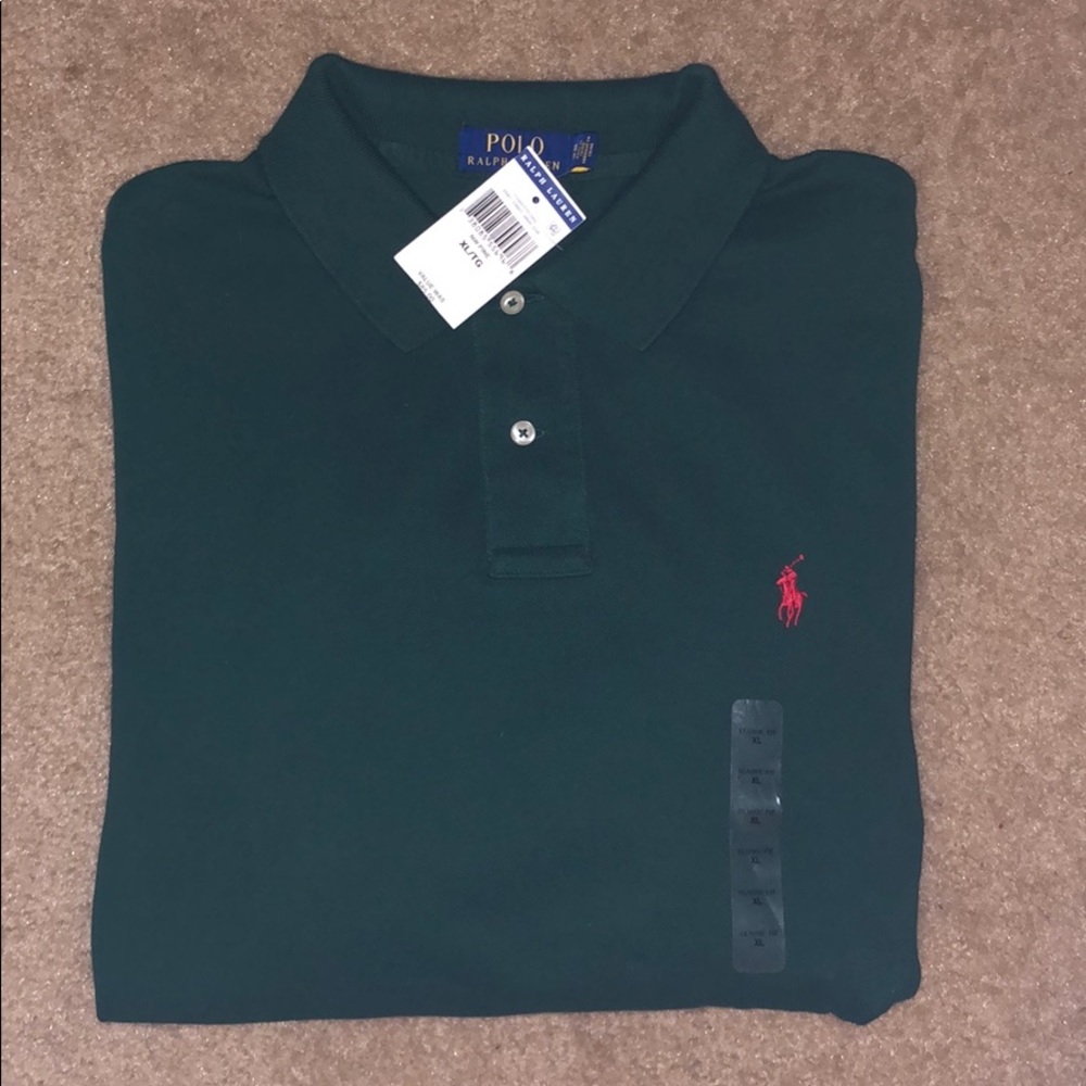 NWT Polo Ralph Lauren XL Short Sleeve Hunter Green